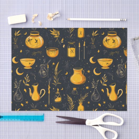 Halloween ketels en drankjes tissuepapier (Craft)