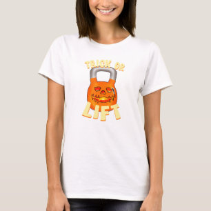Halloween Kettlebell Trick Or Lift Jack O Lantern  T-shirt