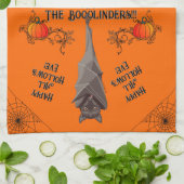 Halloween Keuken Handdoek Decoratie Bat! (Gevouwen)