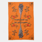 Halloween Keuken Handdoek Decoratie Bat! (Verticaal)
