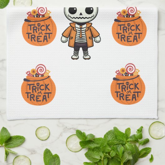 Halloween Keuken Theedoek (Gevouwen)