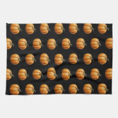 Halloween keukendecor met  pompoen theedoek (Horizontaal)