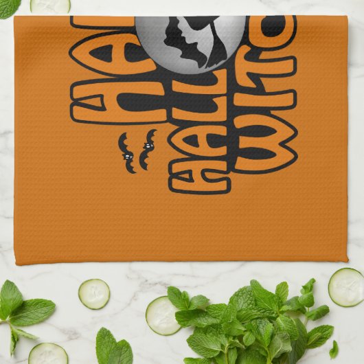 Halloween keukenhanddoeken (Gevouwen)