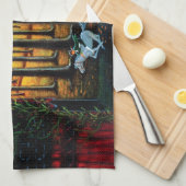 Halloween keukenhanddoeken "headless Horseman" (Quarter Fold)