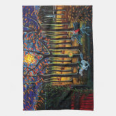 Halloween keukenhanddoeken "headless Horseman" (Verticaal)