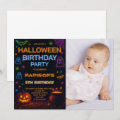 Halloween Kids Verjaardag Uitnodiging (Voorkant / Achterkant)