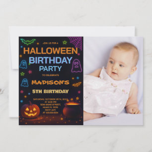 Halloween Kids Verjaardag Uitnodiging