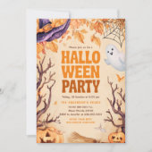 Halloween Kids Verjaardagsfeest Spook Kaart (Voorkant)