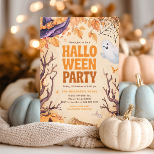 Halloween Kids Verjaardagsfeest Spook Kaart