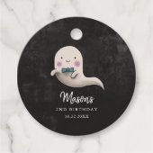 Halloween Kids Verjaardagsfeestje Bow Stropdas Gho Bedankjes Labels (Voorkant)