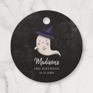 Halloween Kids Verjaardagsfeestje Heks Ghost Bedankjes Labels
