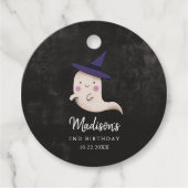 Halloween Kids Verjaardagsfeestje Heks Ghost Bedankjes Labels (Voorkant)