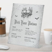 Halloween Kies uw Poison Bar Reclamebord Met Voetstuk (Insitu)