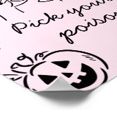 Halloween Kies uw Poison Cocktail Sign Poster (Hoek)