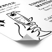 Halloween Kies uw Poison Cocktail Sign Poster (Hoek)