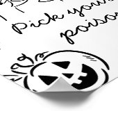 Halloween Kies uw Poison Cocktail Sign Poster (Hoek)