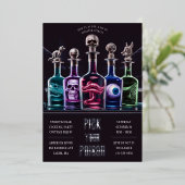 Halloween Kies Uw Vergif Custom Folie Uitnodiging (Staand Voorkant)