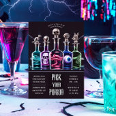 Halloween Kies Uw Vergif Custom Folie Uitnodiging