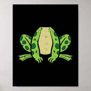 Halloween Kikker Kostuum Grappig Cottagecore Dier Poster