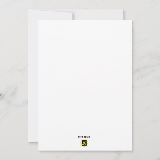 Halloween Killer Clown Invitation Kaart (Achterkant)