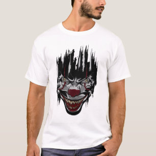 Halloween Killer Clown Mime Harlequin Scarts Clown T-shirt