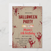 Halloween killer party uitnodiging (Voorkant)