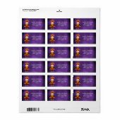 Halloween Kind kostuum feest pompoen Etiket (Full Sheet)