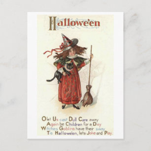 Halloween, kind voor een dag, briefkaart