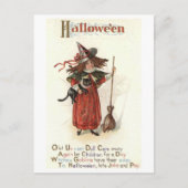 Halloween, kind voor een dag,  briefkaart (Voorkant)