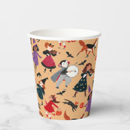 Halloween kinder all-over print oranje papieren bekers