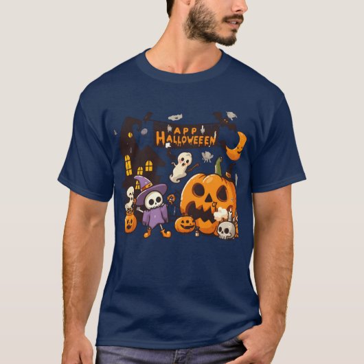Halloween kinder bb enfants grappig t-shirt (Voorkant)