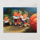  Halloween kinder en pompoen briefkaart (Voorkant)