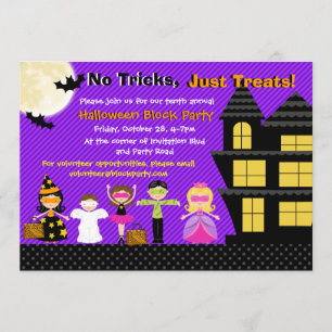 Halloween Kinder Halloween Costume Party Invite Kaart