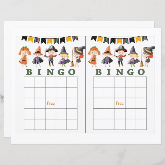 Halloween Kinder kostuum (Voorkant / Achterkant)