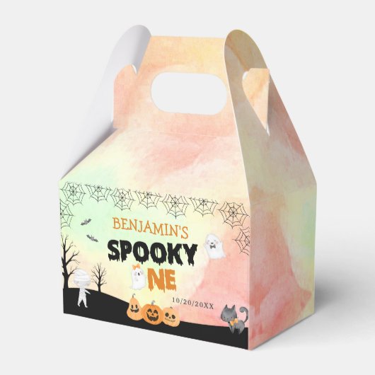 Halloween Kinder kostuum 1e verjaardagsfeest Bedankdoosjes (Voorkant Zijde)