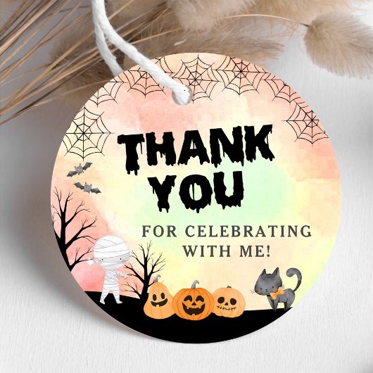 Halloween Kinder kostuum 1e verjaardagsfeest Bedankjes Labels