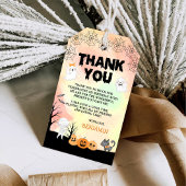 Halloween Kinder kostuum 1e verjaardagsfeest Cadeaulabel