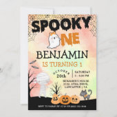 Halloween Kinder kostuum 1e verjaardagsfeest Kaart (Voorkant)