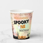 Halloween Kinder kostuum 1e verjaardagsfeest Papieren Bekers (Voorkant)