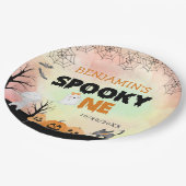 Halloween Kinder kostuum 1e verjaardagsfeest Papieren Bordje (Gekanteld)