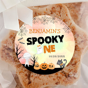 Halloween Kinder kostuum 1e verjaardagsfeest Ronde Sticker