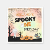 Halloween Kinder kostuum 1e verjaardagsfeest Servet (Voorkant)