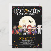 Halloween Kinder Kostuum Verjaardagsfeestje Kaart (Voorkant)