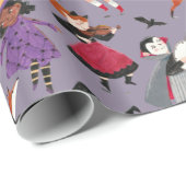 Halloween kinder kostuumparade cadeaupapier (Rol Hoek)