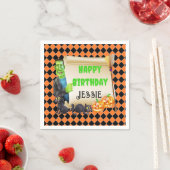 Halloween Kinder naam Frankenstein Verjaardag Cust Servet (Insitu)