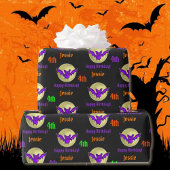 Halloween Kinder naam Kind Verjaardag Personaliser Cadeaupapier