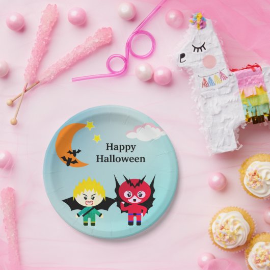 Halloween kinder papieren bordje (Feest)