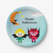 Halloween kinder papieren bordje (Voorkant)