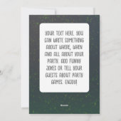 Halloween Kinder partij leuke uitnodiging (Achterkant)