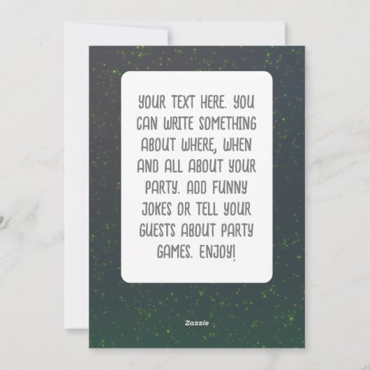 Halloween Kinder partij leuke uitnodiging (Achterkant)